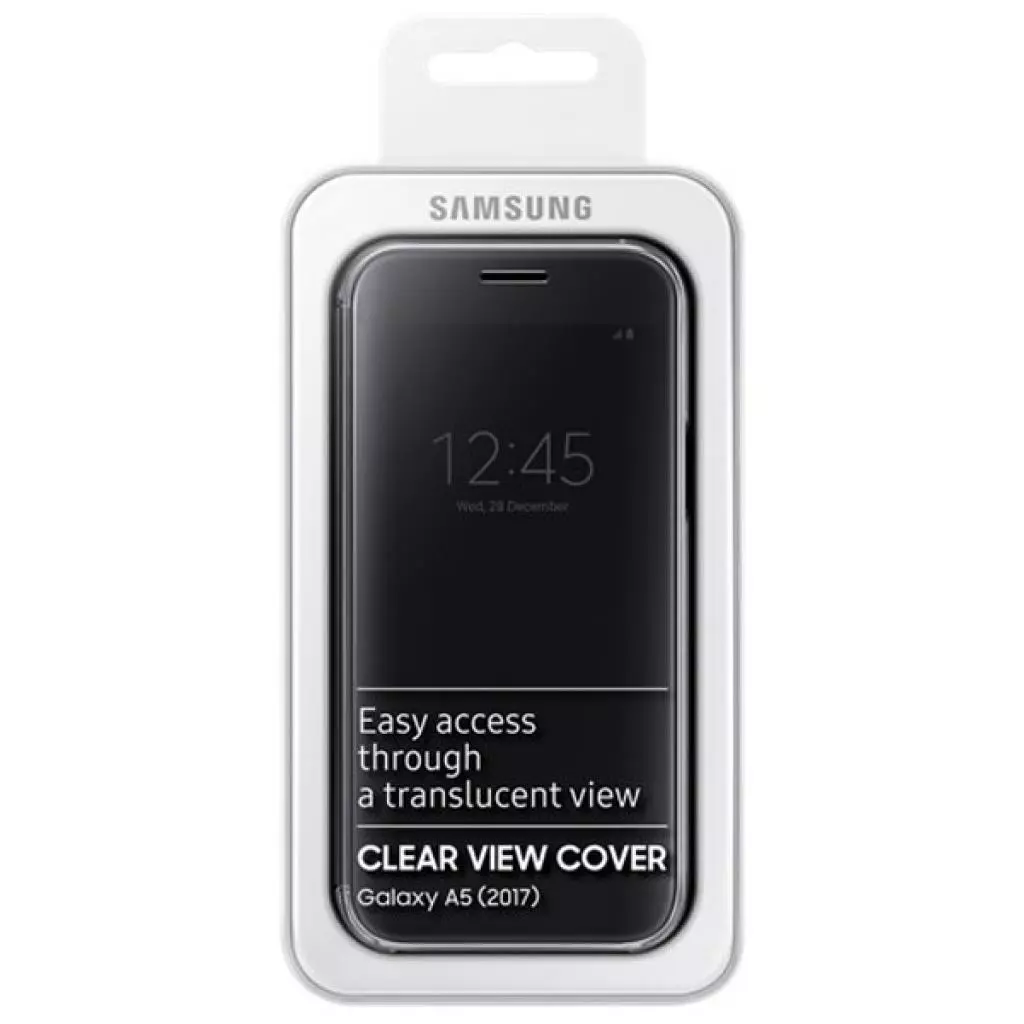 Чехол для моб. телефона Samsung для A520 - Clear View Cover (Black) (EF-ZA520CBEGRU) - 4 Чехол для моб. телефона Samsung для A520 - Clear View Cover (Black) (EF-ZA520CBEGRU) - 4
