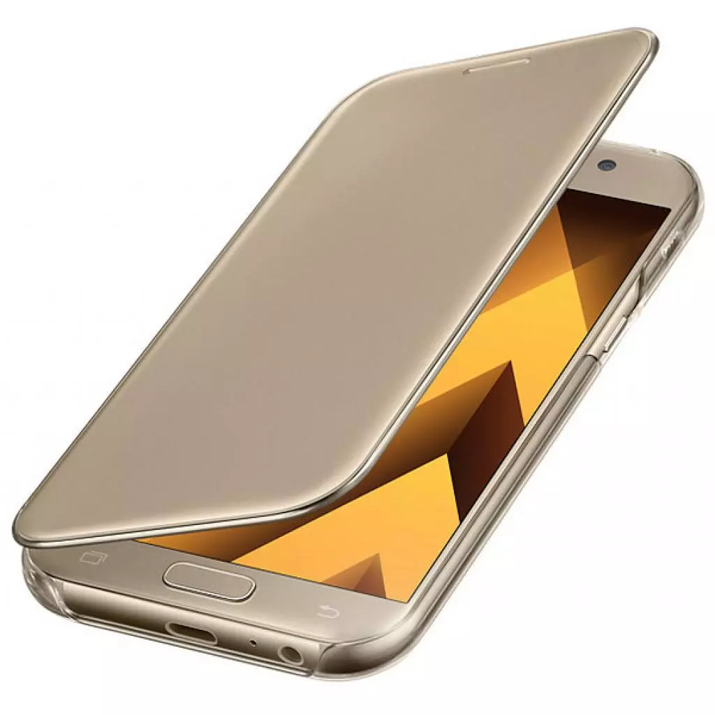 Чехол для моб. телефона Samsung для A520 - Clear View Cover (Gold) (EF-ZA520CFEGRU) - 2 Чехол для моб. телефона Samsung для A520 - Clear View Cover (Gold) (EF-ZA520CFEGRU) - 2