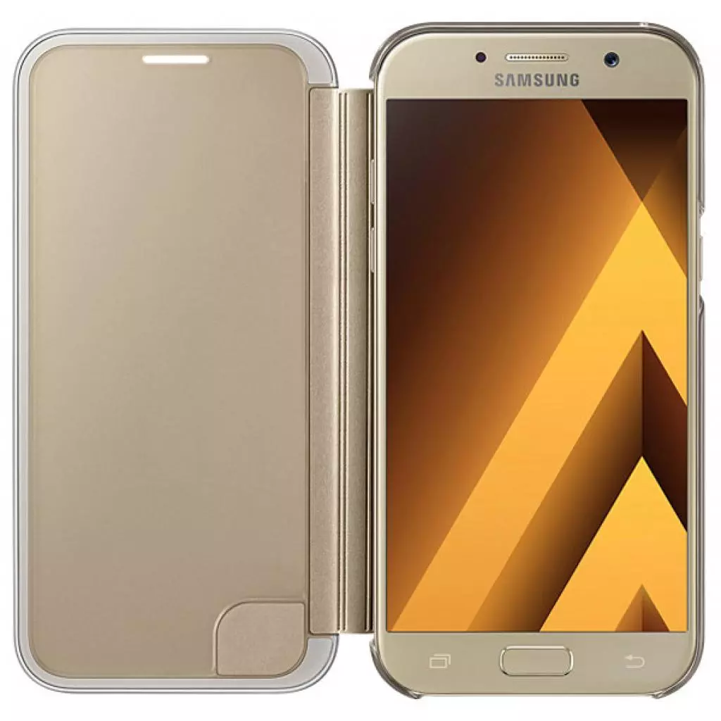 Чехол для моб. телефона Samsung для A520 - Clear View Cover (Gold) (EF-ZA520CFEGRU) - 3 Чехол для моб. телефона Samsung для A520 - Clear View Cover (Gold) (EF-ZA520CFEGRU) - 3