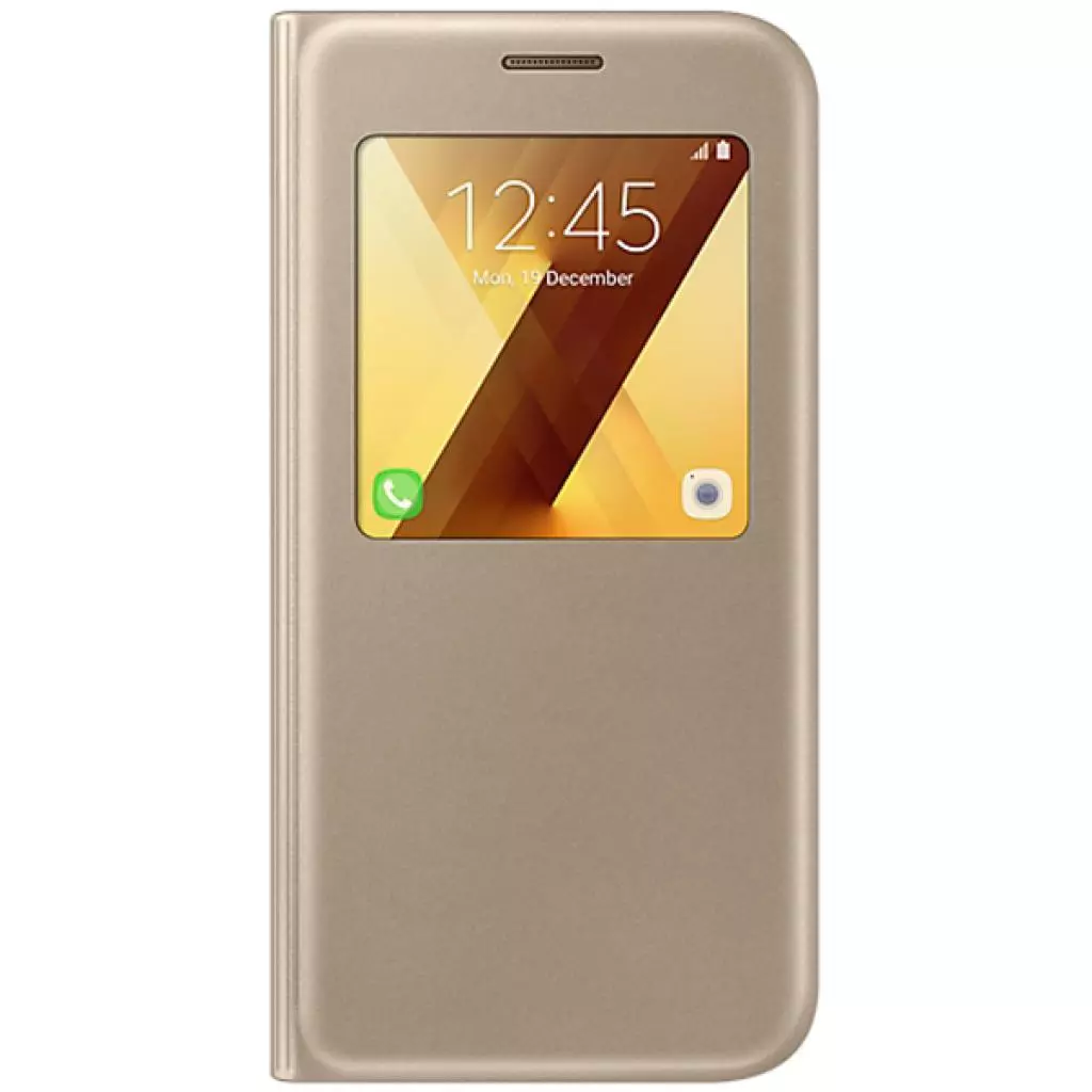 Чехол для моб. телефона Samsung для A520 - S View Standing Cover (Gold) (EF-CA520PFEGRU)