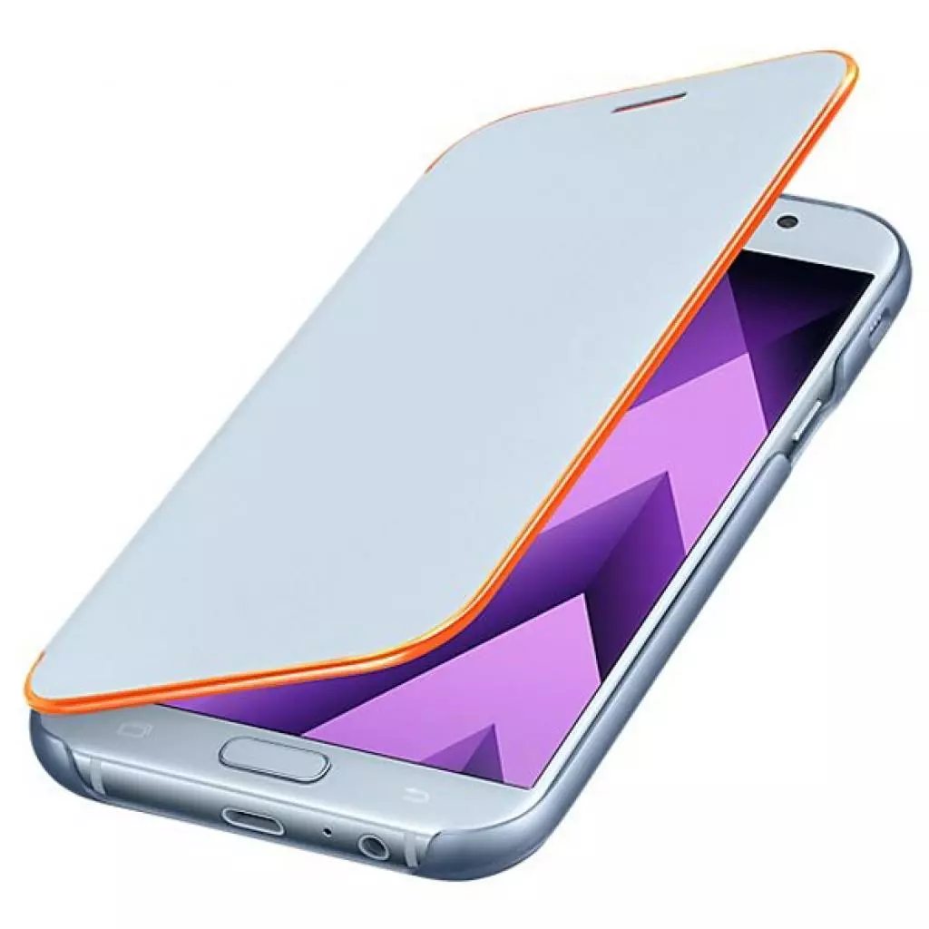 Чехол для моб. телефона Samsung для A720 - Neon Flip Cover (Blue) (EF-FA720PLEGRU) - 2 Чехол для моб. телефона Samsung для A720 - Neon Flip Cover (Blue) (EF-FA720PLEGRU) - 2