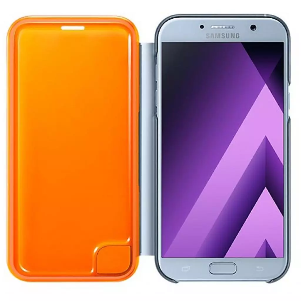 Чехол для моб. телефона Samsung для A720 - Neon Flip Cover (Blue) (EF-FA720PLEGRU) - 3 Чехол для моб. телефона Samsung для A720 - Neon Flip Cover (Blue) (EF-FA720PLEGRU) - 3