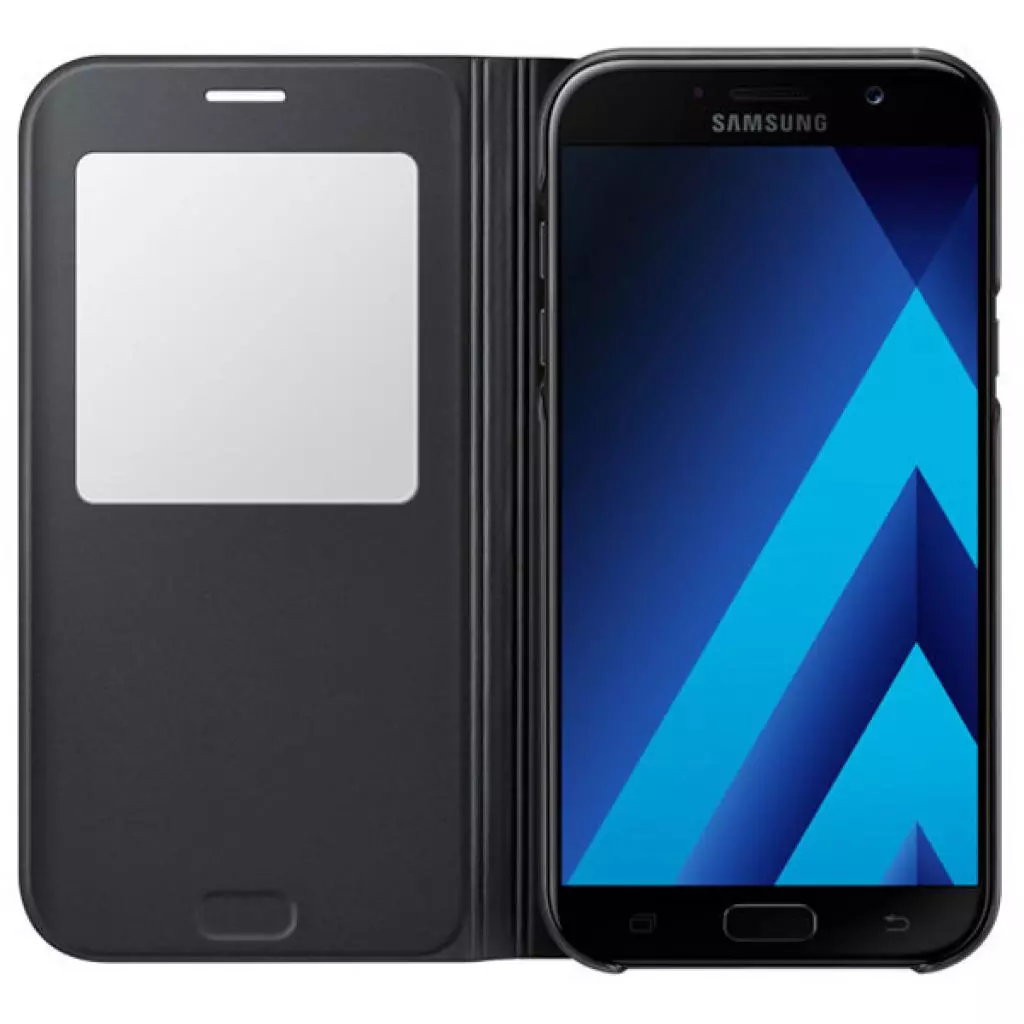 Чехол для моб. телефона Samsung для A720 - S View Standing Cover (Black) (EF-CA720PBEGRU) - 3 Чехол для моб. телефона Samsung для A720 - S View Standing Cover (Black) (EF-CA720PBEGRU) - 3