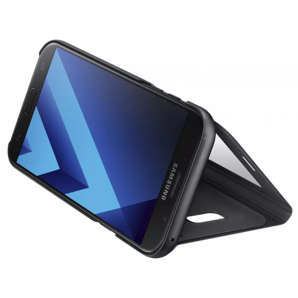 Чехол для моб. телефона Samsung для A720 - S View Standing Cover (Black) (EF-CA720PBEGRU) - 4 Чехол для моб. телефона Samsung для A720 - S View Standing Cover (Black) (EF-CA720PBEGRU) - 4