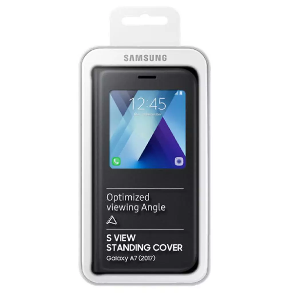 Чехол для моб. телефона Samsung для A720 - S View Standing Cover (Black) (EF-CA720PBEGRU) - 5 Чехол для моб. телефона Samsung для A720 - S View Standing Cover (Black) (EF-CA720PBEGRU) - 5