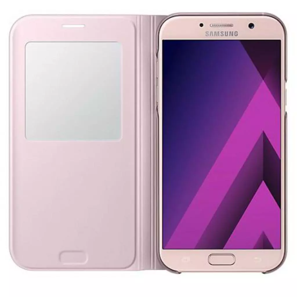 Чехол для моб. телефона Samsung для A720 - S View Standing Cover (Pink) (EF-CA720PPEGRU) - 2 Чехол для моб. телефона Samsung для A720 - S View Standing Cover (Pink) (EF-CA720PPEGRU) - 2