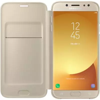 Чехол для моб. телефона Samsung для J7 (2017)/J730-EF-WJ730CFEGRU - Wallet Cover (Gold) (EF-WJ730CFEGRU) - 3 Чехол для моб. телефона Samsung для J7 (2017)/J730-EF-WJ730CFEGRU - Wallet Cover (Gold) (EF-WJ730CFEGRU) - 3