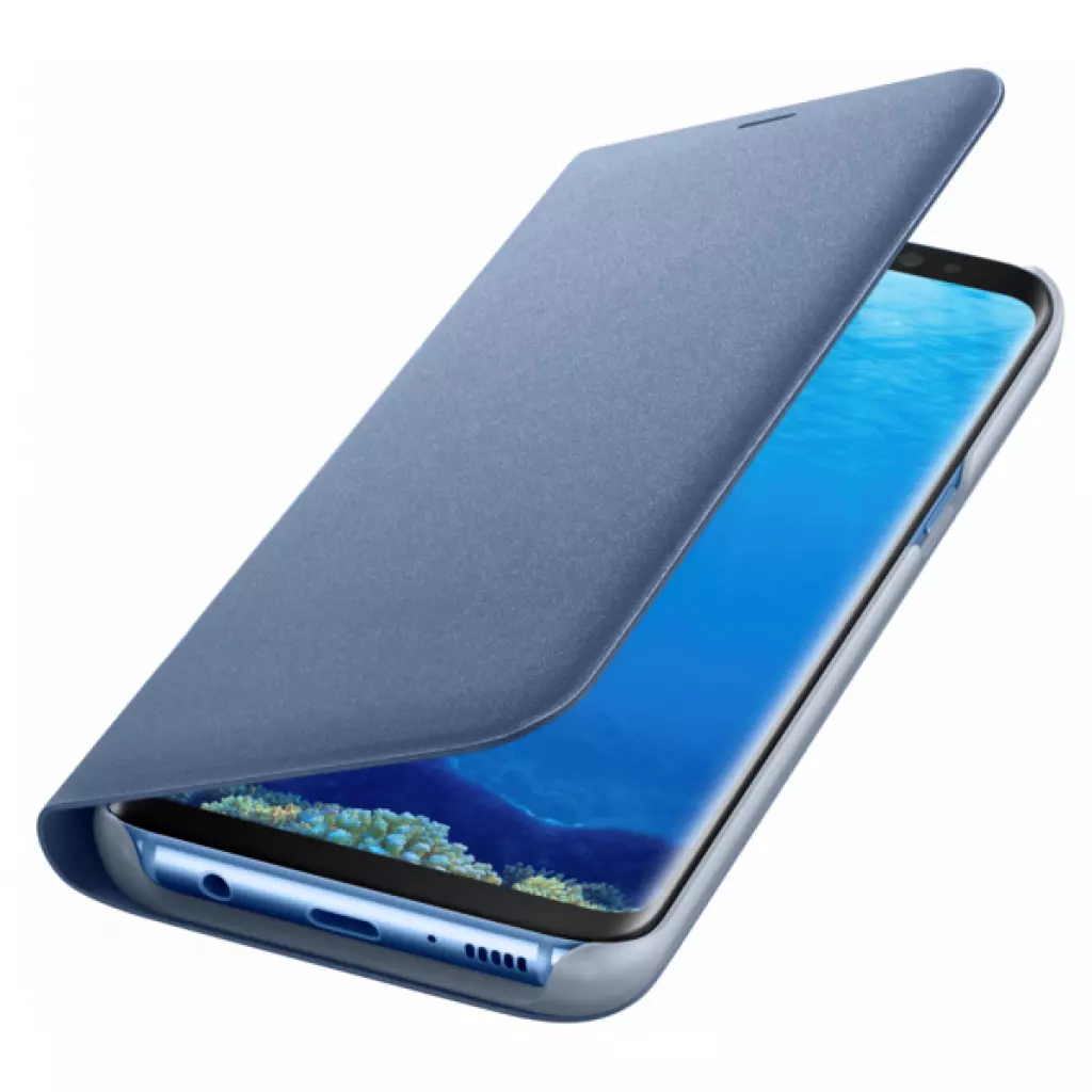 Чехол для моб. телефона Samsung для S8/EF-NG950PLEGRU - LED View Cover (Blue) (EF-NG950PLEGRU) - 2