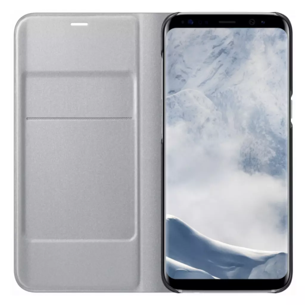 Чехол для моб. телефона Samsung для S8/EF-NG950PSEGRU - LED View Cover (Silver) (EF-NG950PSEGRU) - 3 Чехол для моб. телефона Samsung для S8/EF-NG950PSEGRU - LED View Cover (Silver) (EF-NG950PSEGRU) - 3