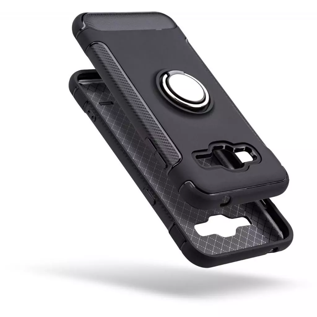 Чехол для моб. телефона Laudtec для Samsung J3 2016/J320 Ring stand (black) (LR-J320-BC) - 1 Чехол для моб. телефона Laudtec для Samsung J3 2016/J320 Ring stand (black) (LR-J320-BC) - 1