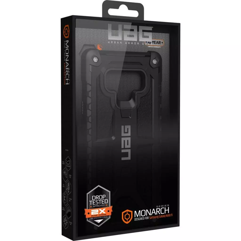 Чехол для моб. телефона Uag Samsung Galaxy Note 9 Monarch Black (211051114040) - 10 Чехол для моб. телефона Uag Samsung Galaxy Note 9 Monarch Black (211051114040) - 10