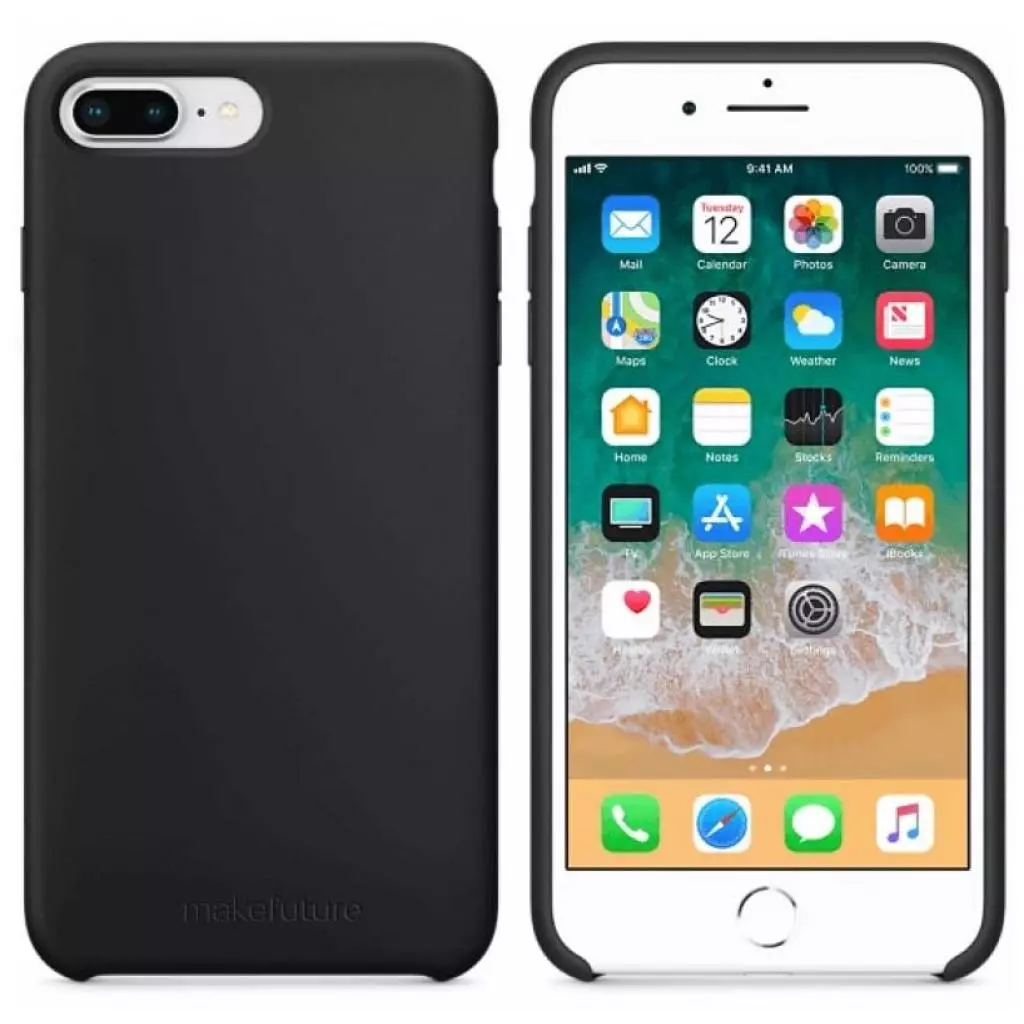 Чехол для моб. телефона MakeFuture Silicone Case Apple iPhone 7 Plus Black (MCS-AI7PBK) - 3