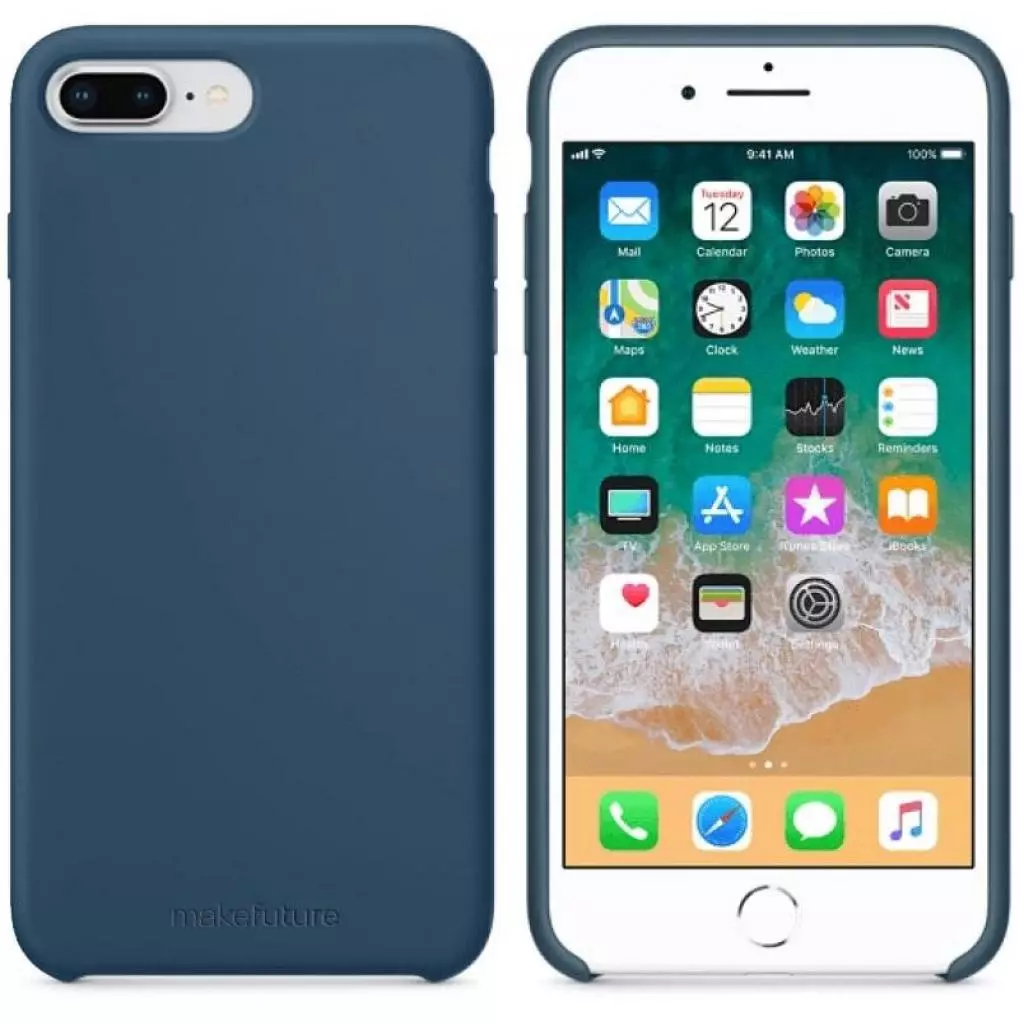 Чехол для моб. телефона MakeFuture Silicone Case Apple iPhone 7 Plus Blue (MCS-AI7PBL) - 3 Чехол для моб. телефона MakeFuture Silicone Case Apple iPhone 7 Plus Blue (MCS-AI7PBL) - 3