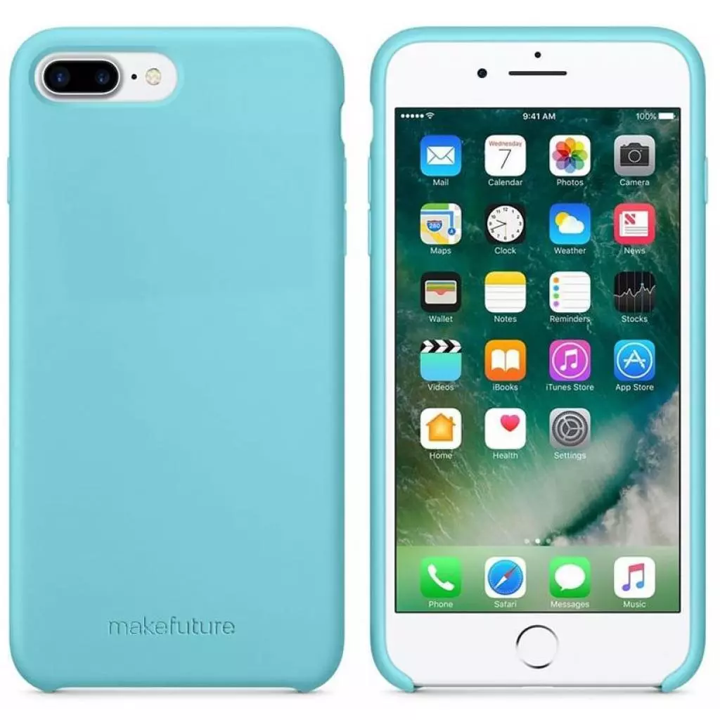 Чехол для моб. телефона MakeFuture Silicone Case Apple iPhone 7 Plus Light Blue (MCS-AI7PLB) - 3 Чехол для моб. телефона MakeFuture Silicone Case Apple iPhone 7 Plus Light Blue (MCS-AI7PLB) - 3