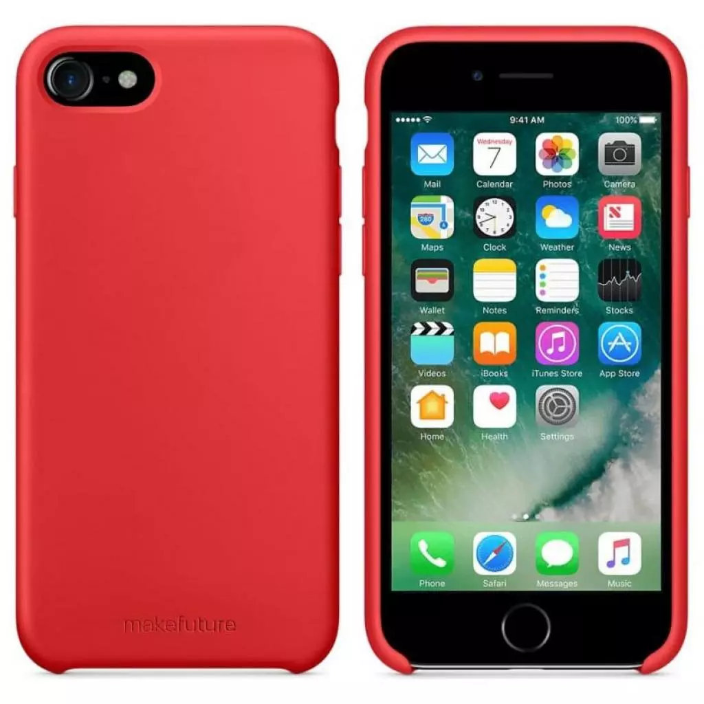 Чехол для моб. телефона MakeFuture Silicone Case Apple iPhone 8 Red (MCS-AI8RD) - 3 Чехол для моб. телефона MakeFuture Silicone Case Apple iPhone 8 Red (MCS-AI8RD) - 3