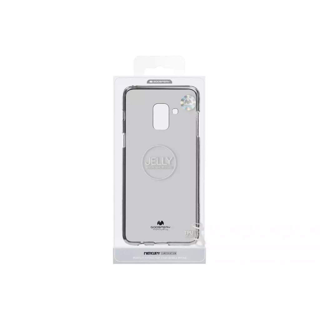 Чехол для моб. телефона Goospery Transparent Jelly Samsung Galaxy A8 A530 Black (8809621309729) - 2