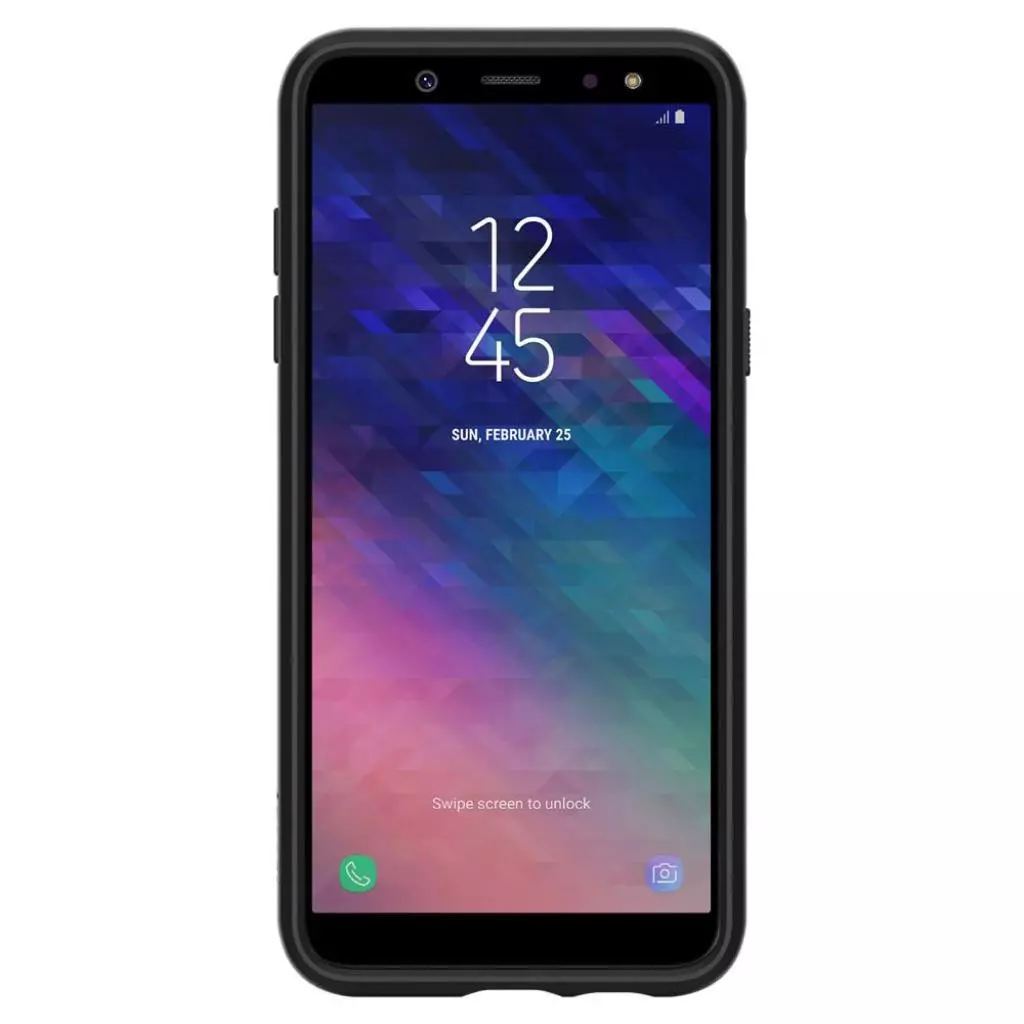 Чехол для моб. телефона Spigen Galaxy A6 Case Liquid Air Black (596CS24093) - 1