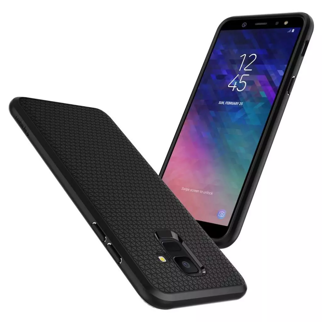 Чехол для моб. телефона Spigen Galaxy A6 Case Liquid Air Black (596CS24093) - 3