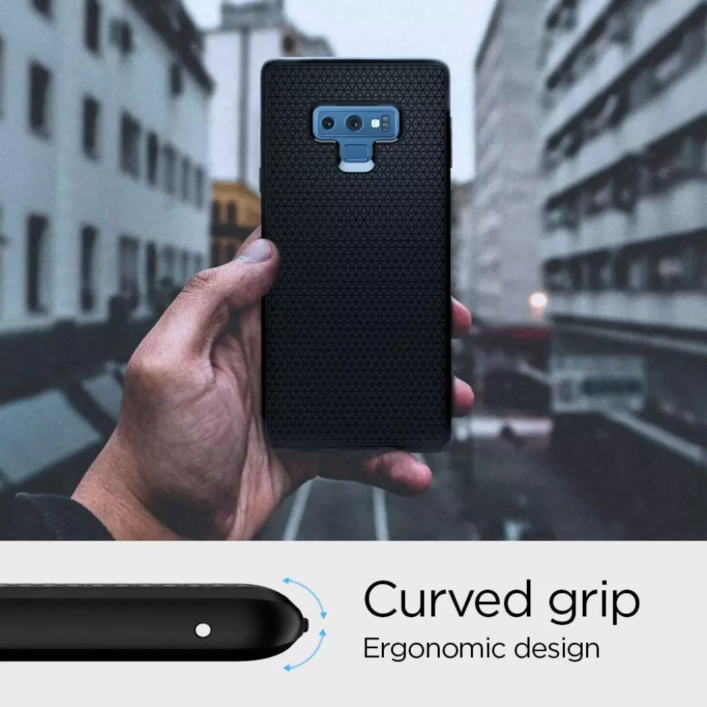 Чехол для моб. телефона Spigen Galaxy Note 9 Case Liquid Air Matte Black (599CS24580) - 8 Чехол для моб. телефона Spigen Galaxy Note 9 Case Liquid Air Matte Black (599CS24580) - 8