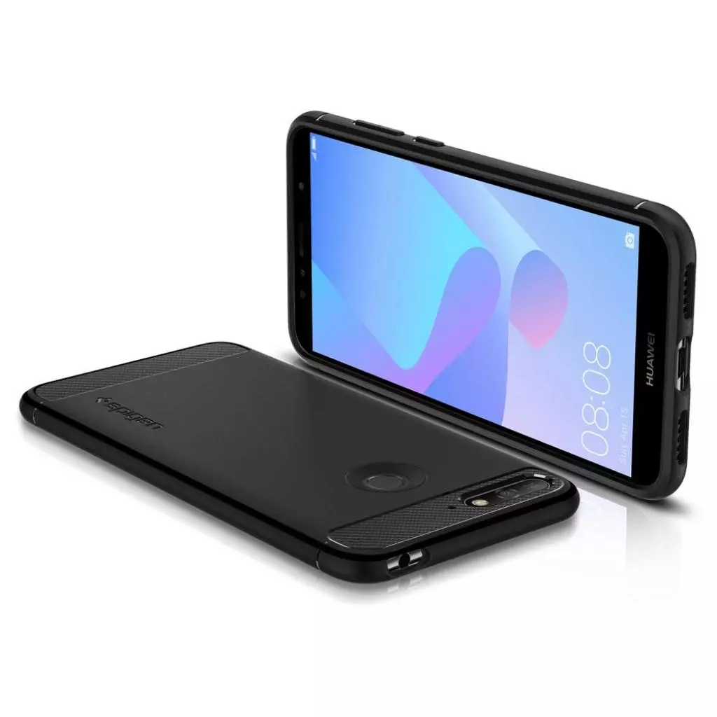Чехол для моб. телефона Spigen HUAWEI Y6 Prime 2018/Enjoy 8e Rugged Armor Black (L30CS24128) - 4