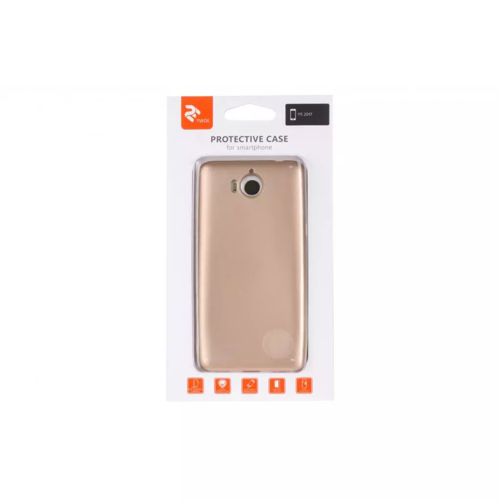 Чехол для моб. телефона 2E Huawei Y5 2017, PP Case, Gold (2E-H-Y5-MCPPG) - 3 Чехол для моб. телефона 2E Huawei Y5 2017, PP Case, Gold (2E-H-Y5-MCPPG) - 3