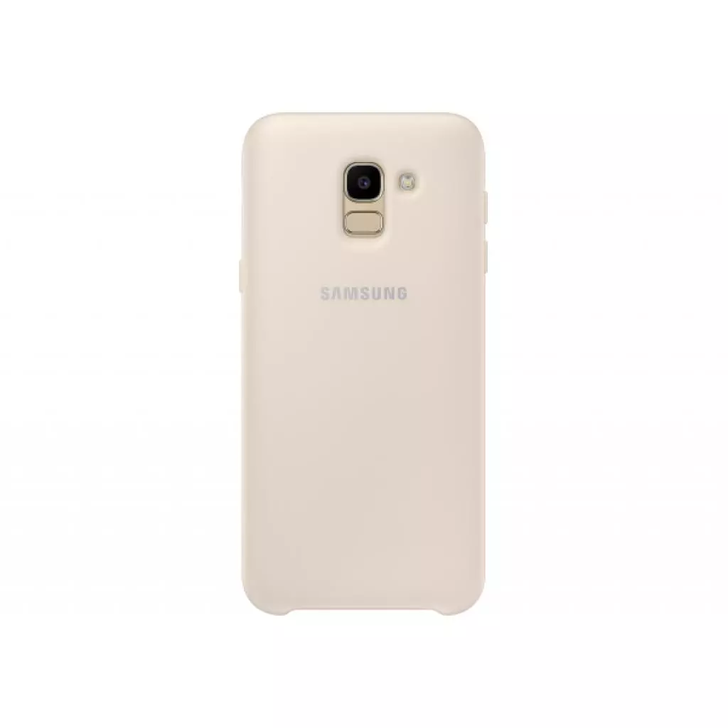 Чехол для моб. телефона Samsung Galaxy J6 (J600) Dual Layer Cover Gold (EF-PJ600CFEGRU) - 4 Чехол для моб. телефона Samsung Galaxy J6 (J600) Dual Layer Cover Gold (EF-PJ600CFEGRU) - 4
