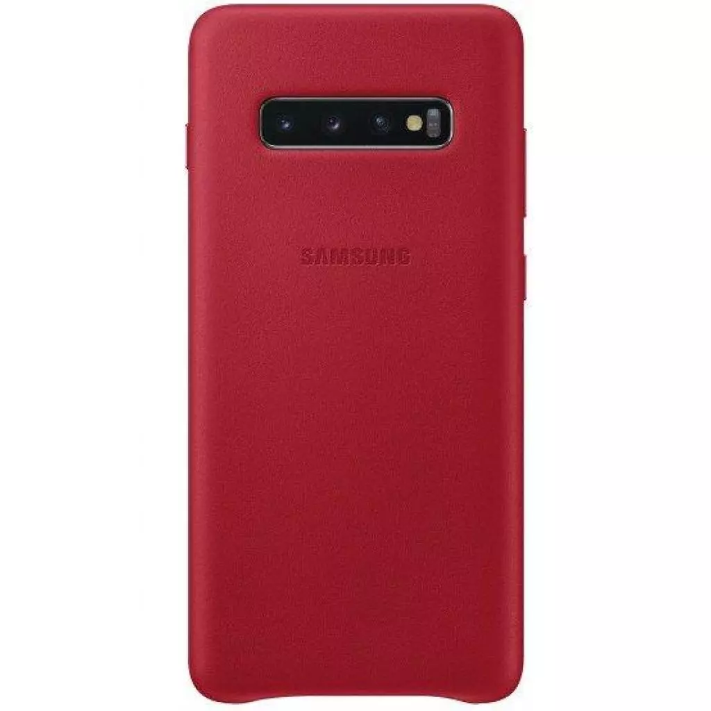 Чехол для моб. телефона Samsung Galaxy S10+ (G975) Leather Cover Red (EF-VG975LREGRU)