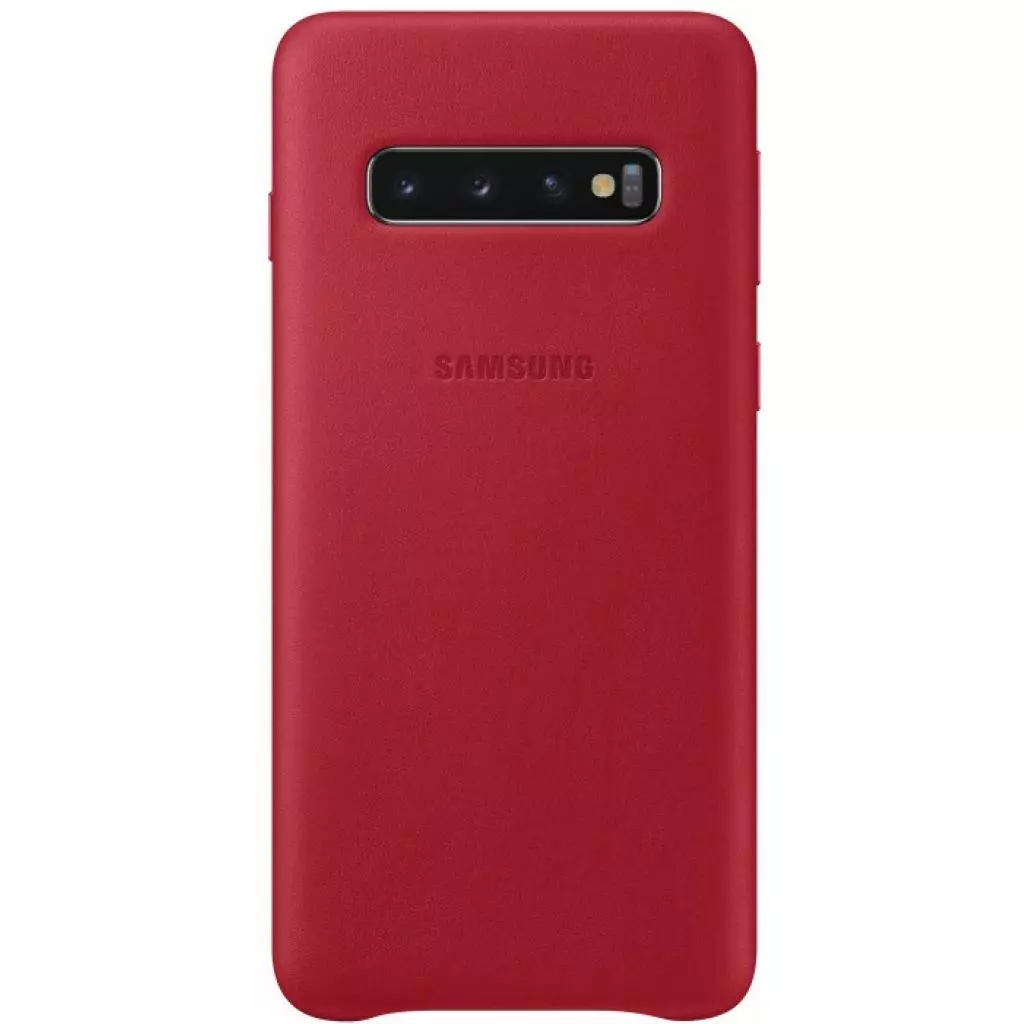 Чехол для моб. телефона Samsung Galaxy S10 (G973) Leather Cover Red (EF-VG973LREGRU)