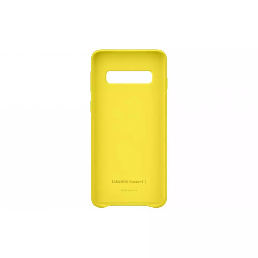 Чехол для моб. телефона Samsung Galaxy S10 (G973) Leather Cover Yellow (EF-VG973LYEGRU) - 3 Чехол для моб. телефона Samsung Galaxy S10 (G973) Leather Cover Yellow (EF-VG973LYEGRU) - 3