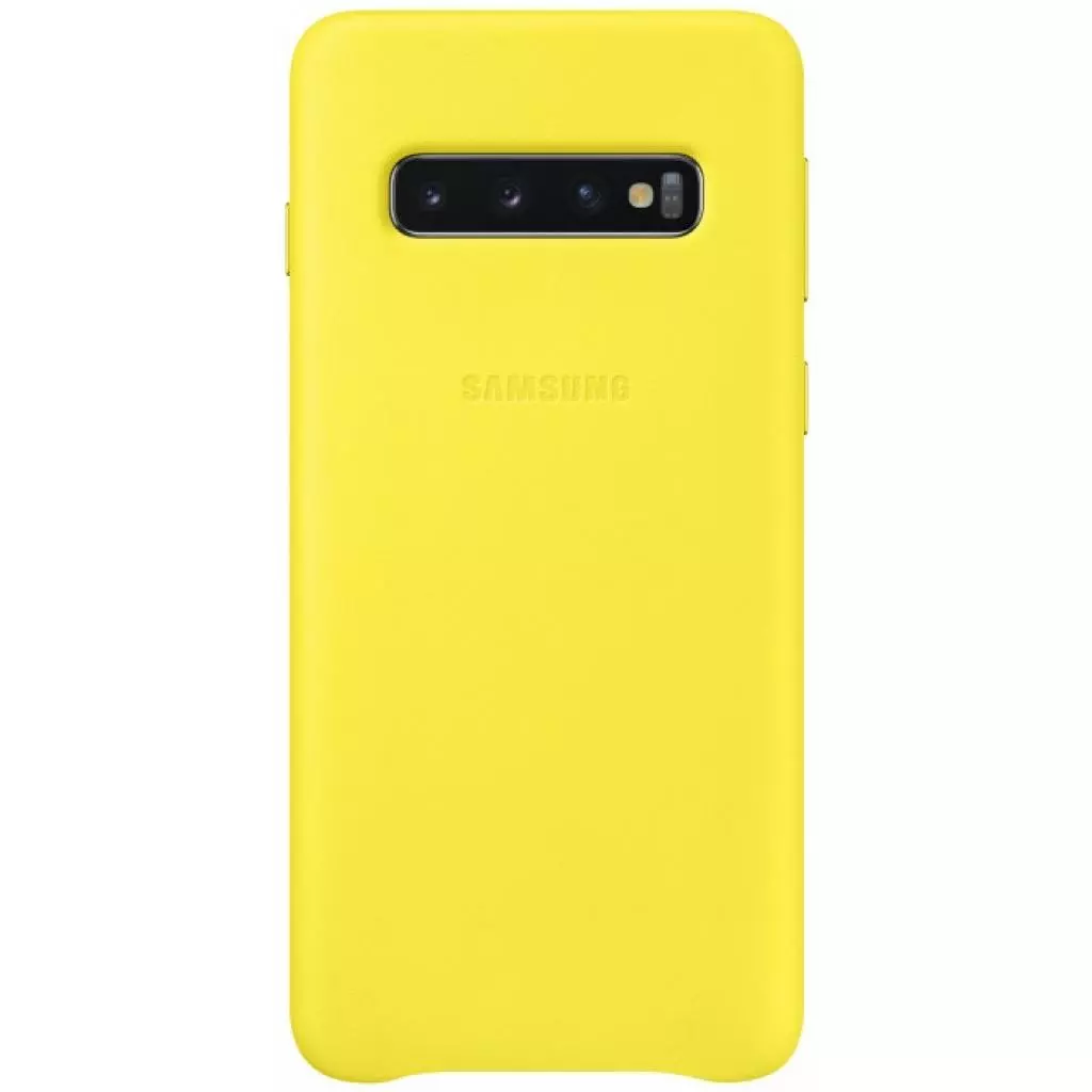 Чехол для моб. телефона Samsung Galaxy S10 (G973) Leather Cover Yellow (EF-VG973LYEGRU)