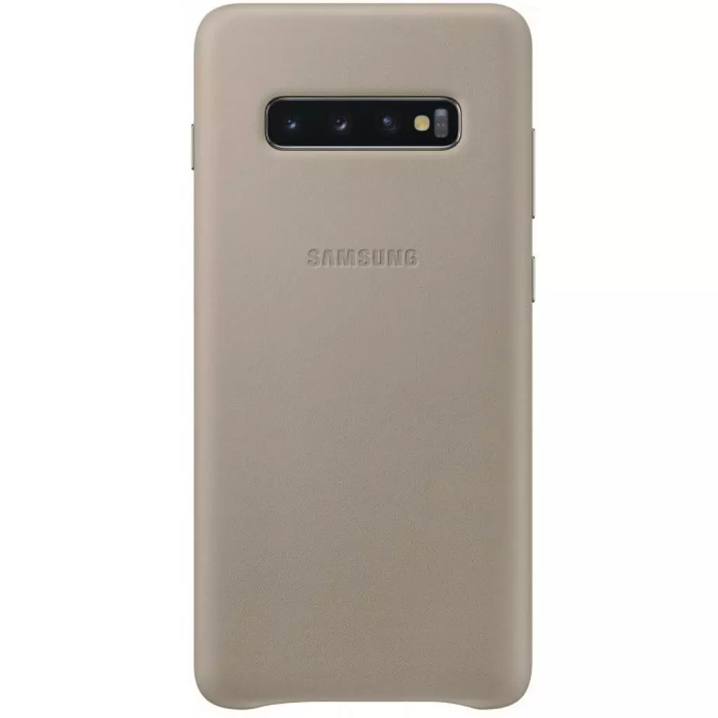 Чехол для моб. телефона Samsung Galaxy S10+ (G975) Leather Cover Gray (EF-VG975LJEGRU)