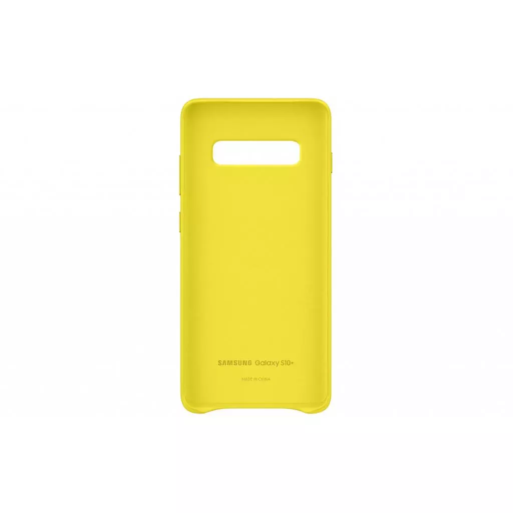 Чехол для моб. телефона Samsung Galaxy S10+ (G975) Leather Cover Yellow (EF-VG975LYEGRU) - 1 Чехол для моб. телефона Samsung Galaxy S10+ (G975) Leather Cover Yellow (EF-VG975LYEGRU) - 1