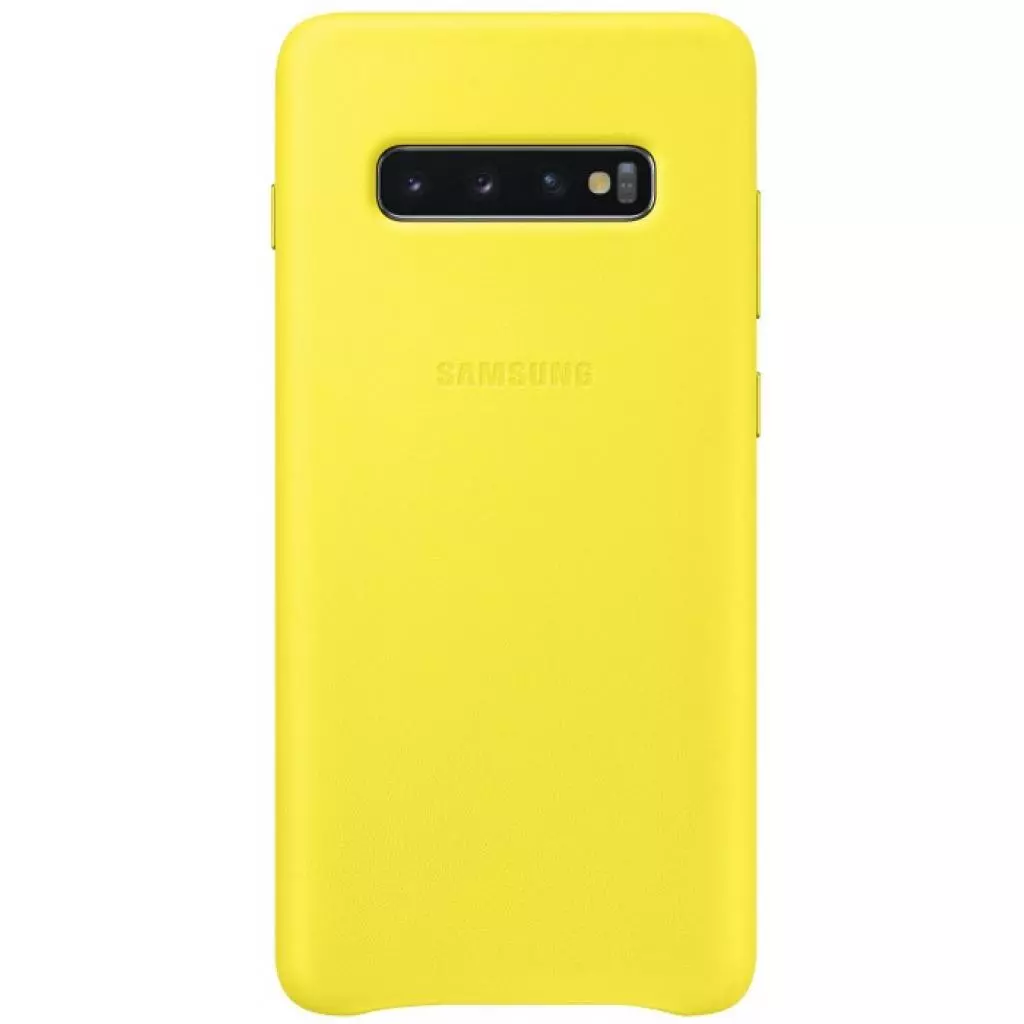 Чехол для моб. телефона Samsung Galaxy S10+ (G975) Leather Cover Yellow (EF-VG975LYEGRU)