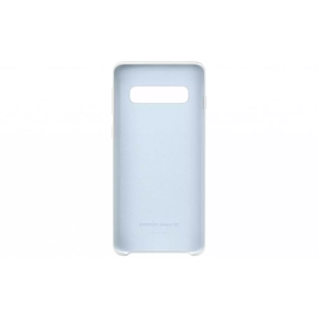Чехол для моб. телефона Samsung Galaxy S10 (G973) Silicone Cover White (EF-PG973TWEGRU) - 3 Чехол для моб. телефона Samsung Galaxy S10 (G973) Silicone Cover White (EF-PG973TWEGRU) - 3
