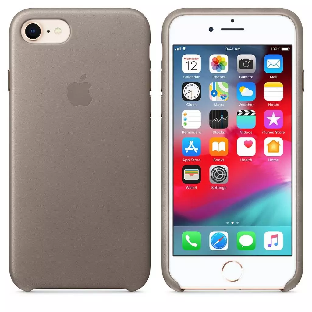 Чехол для моб. телефона Apple iPhone 8 / 7 Leather Case - Taupe (MQH62ZM/A)