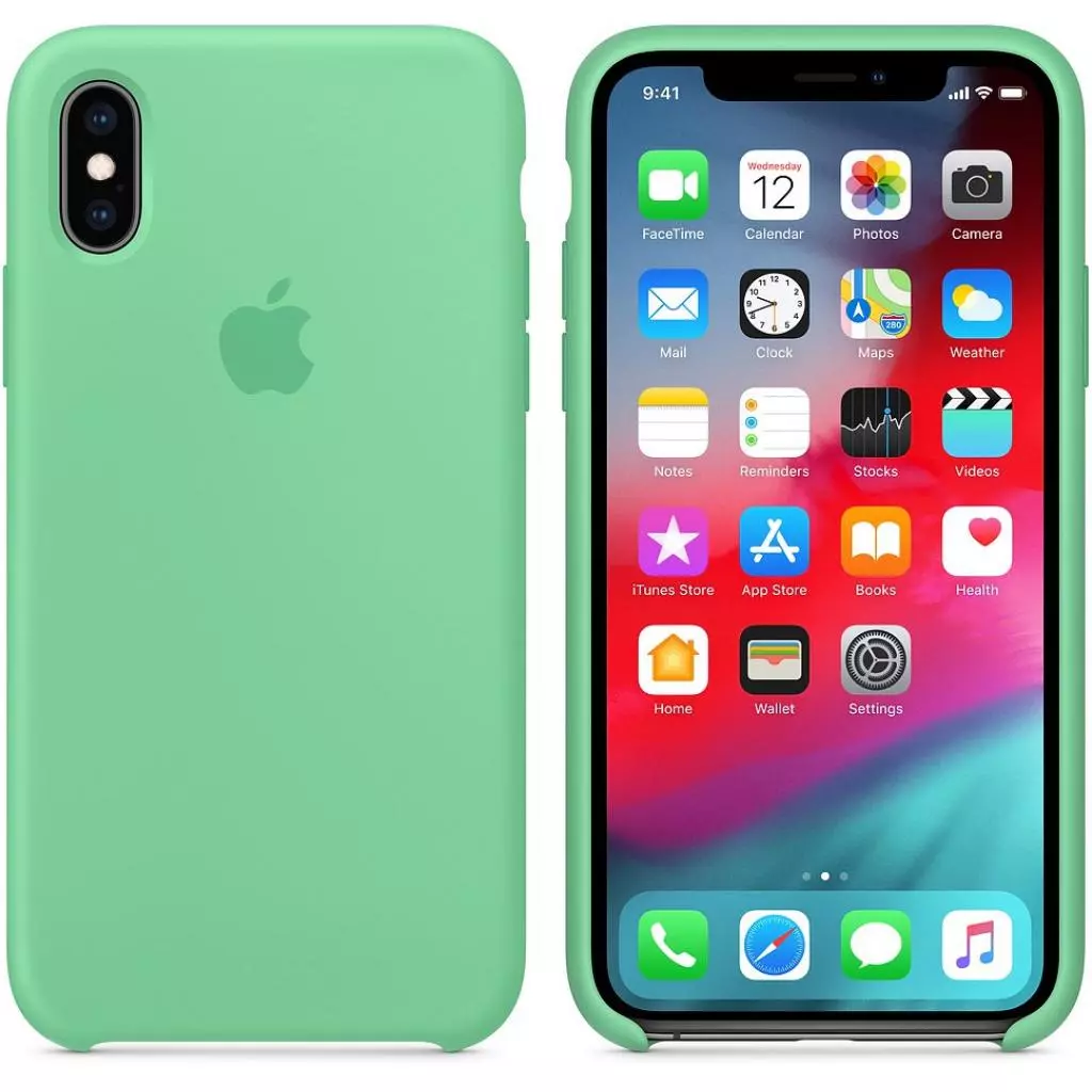 Чехол для моб. телефона Apple iPhone XS Silicone Case - Spearmint (MVF52ZM/A)