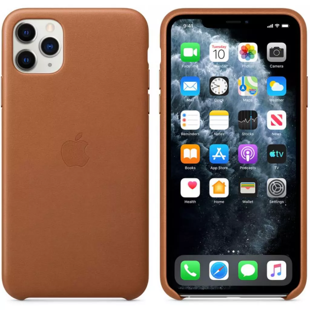 Чехол для моб. телефона Apple iPhone 11 Pro Max Leather Case - Saddle Brown (MX0D2ZM/A) - 5