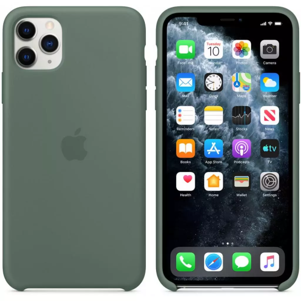 Чехол для моб. телефона Apple iPhone 11 Pro Max Silicone Case - Pine Green (MX012ZM/A) - 2