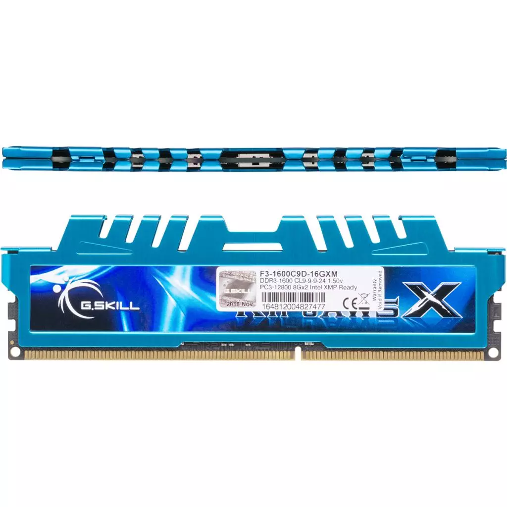 Модуль памяти для компьютера DDR3 16GB (2x8GB) 1600 MHz G.Skill (F3-1600C9D-16GXM) - 1