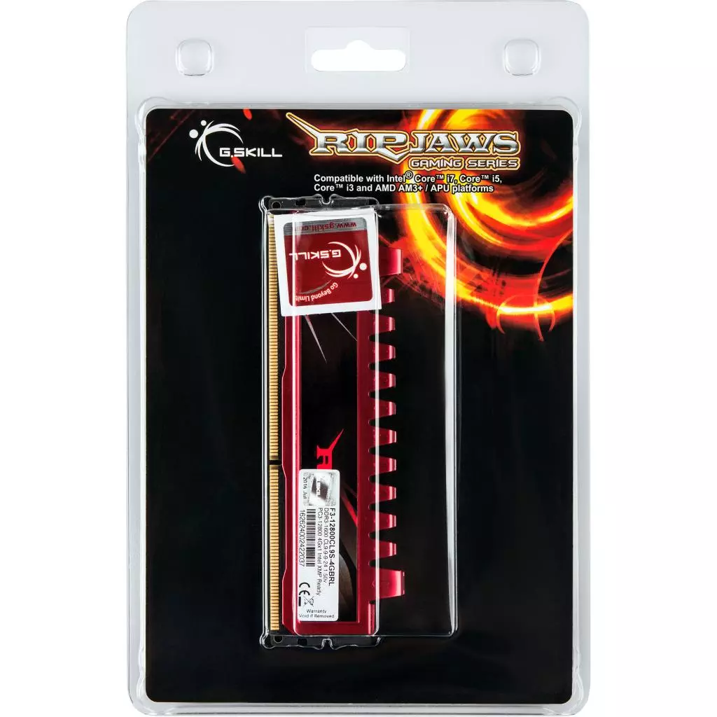 Модуль памяти для компьютера DDR3 4GB 1600 MHz G.Skill (F3-12800CL9S-4GBRL) - 4