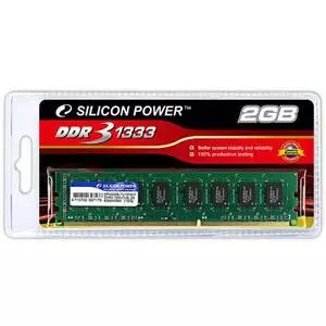 Модуль памяти для компьютера DDR3 2GB 1333 MHz Silicon Power (SP002GBLTU133V02 / SP002GBLTU133S02)