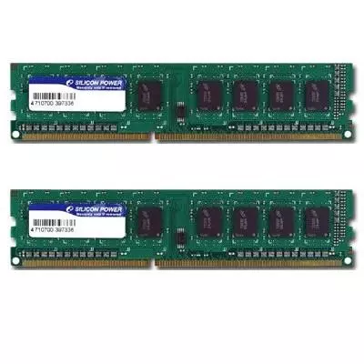 Модуль памяти для компьютера DDR3 8GB (2x4GB) 1333 MHz Silicon Power (SP008GBLTU133V22 / SP008GBLTU133V02)