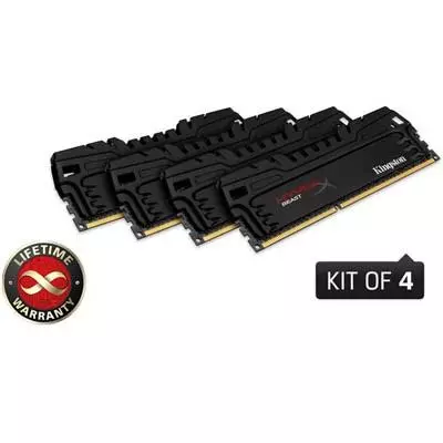 Модуль памяти для компьютера DDR3 16GB (4x4GB) 1600 MHz Kingston (KHX16C9T3K4/16X)