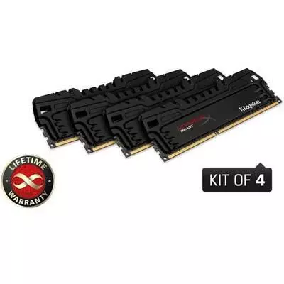 Модуль памяти для компьютера DDR3 16GB (4x4GB) 2400 MHz Kingston (KHX24C11T3K4/16X)