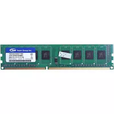 Модуль памяти для компьютера DDR3 4GB 1600 MHz Team (TED34GM1600C11BK / TED34G1600C11BK)