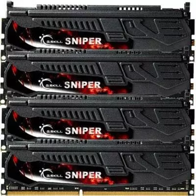 Модуль памяти для компьютера DDR3 16GB (4x4GB) 2400 MHz G.Skill (F3-2400C11Q-16GSR)
