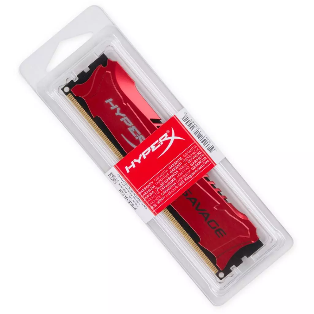 Модуль памяти для компьютера DDR3 4GB 1600 MHz Savage Red Kingston Fury (ex.HyperX) (HX316C9SR/4) - 3 Модуль памяти для компьютера DDR3 4GB 1600 MHz Savage Red Kingston Fury (ex.HyperX) (HX316C9SR/4) - 3