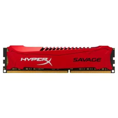 Модуль памяти для компьютера DDR3 4GB 2400 MHz Savage Red Kingston Fury (ex.HyperX) (HX324C11SR/4)