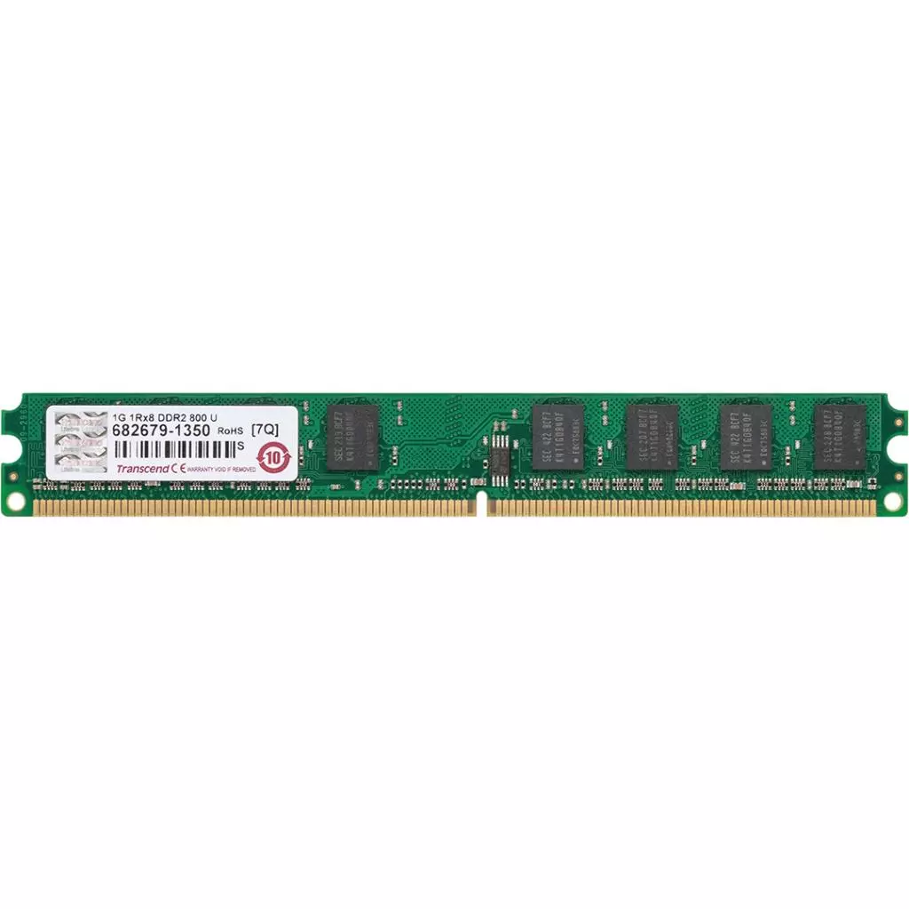 Модуль памяти для компьютера DDR2 1GB 800 MHz Transcend (TS128MLQ64V8U) - 1