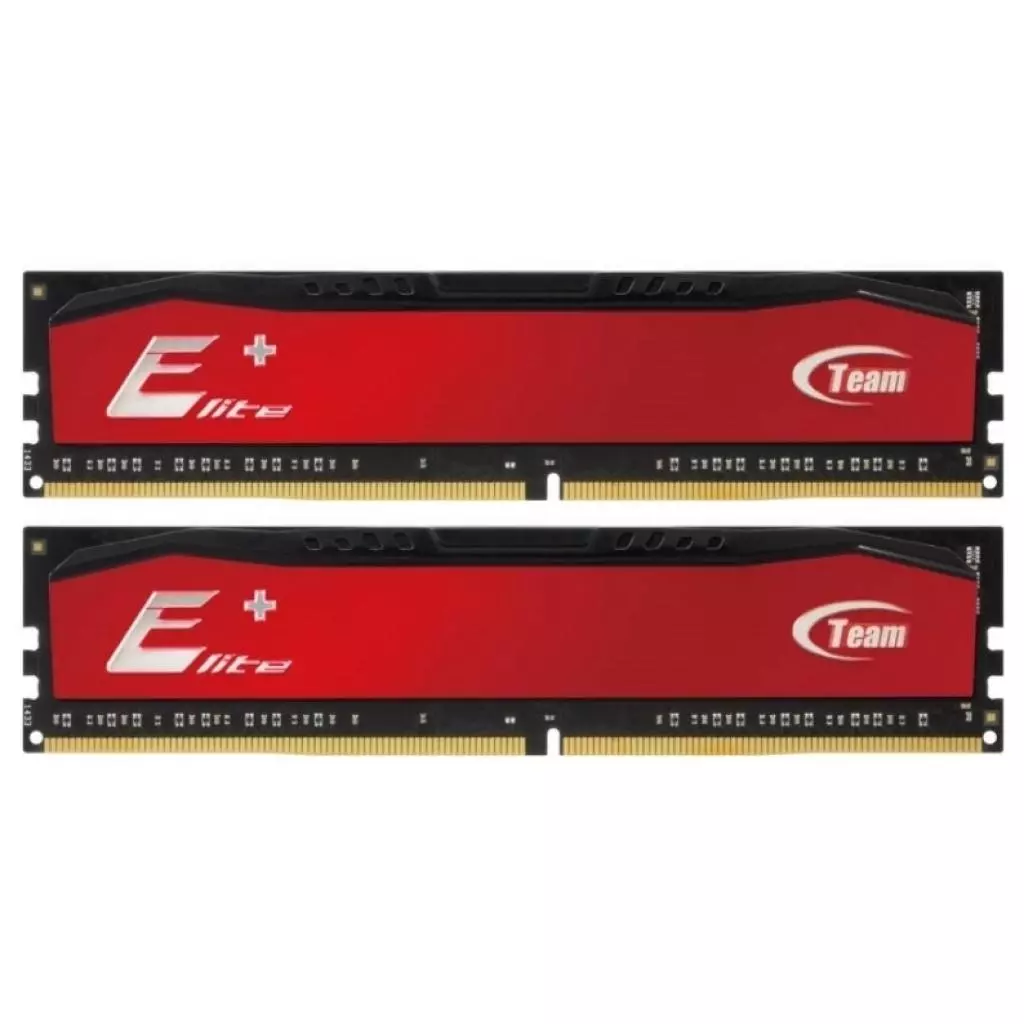 Модуль памяти для компьютера DDR4 16GB (2x8Gb) 2133 MHz Elite Plus Red Team (TPRD416GM2133HC15DC01)